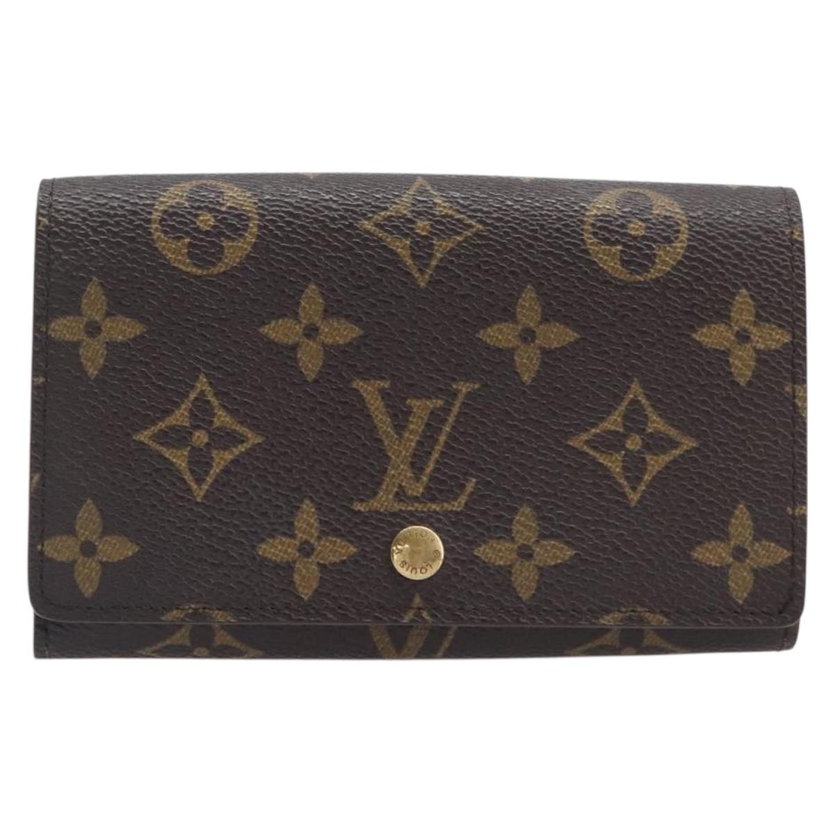 LOUIS VUITTON Porte Monnaie Billets Tresor Wallet M61730 LV Auth 201548A