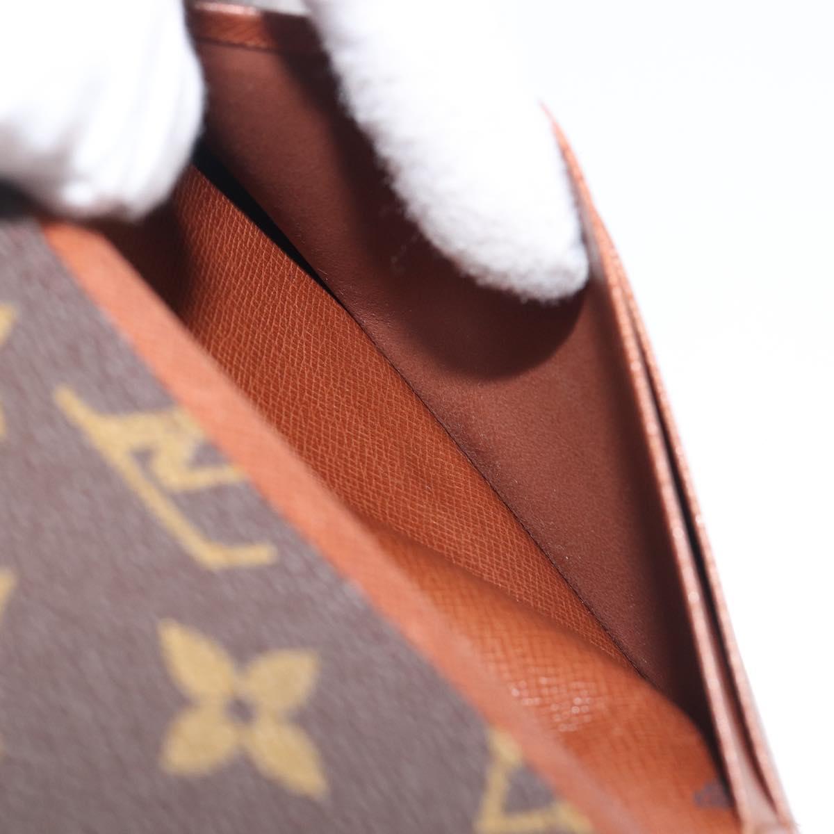 LOUIS VUITTON Porte Monnaie Billets Tresor Wallet M61730 LV Auth 201548A
