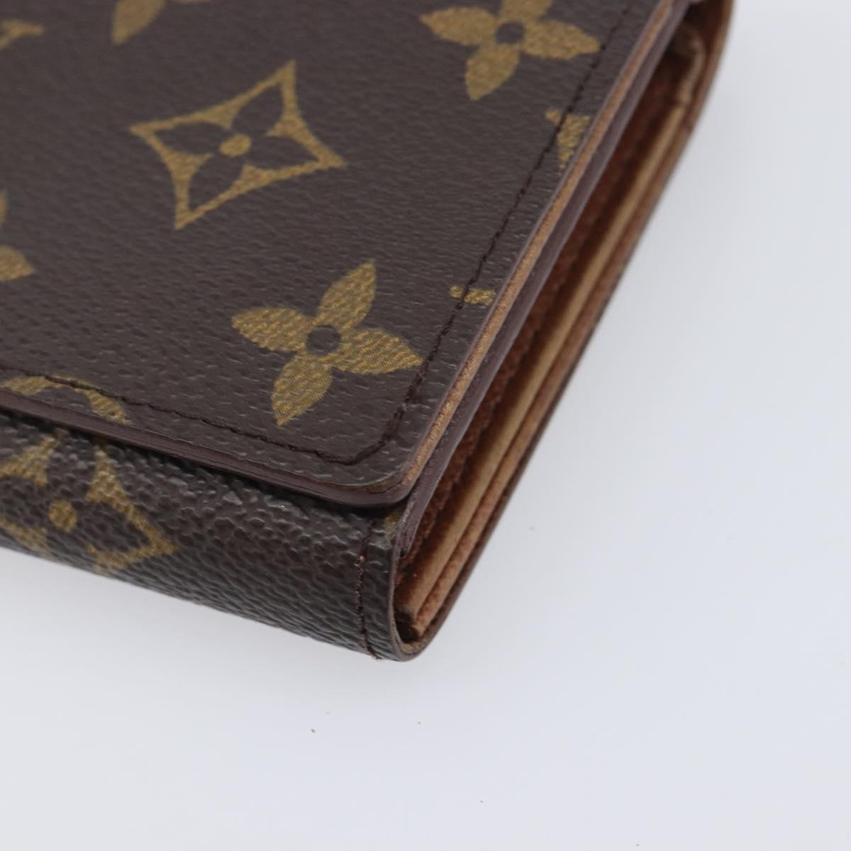LOUIS VUITTON Porte Monnaie Billets Tresor Wallet M61730 LV Auth 201548A