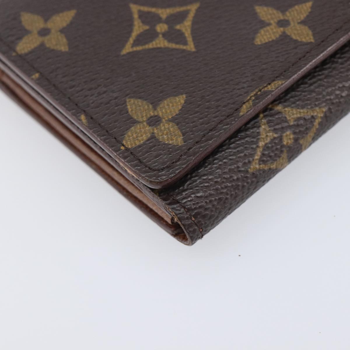 LOUIS VUITTON Porte Monnaie Billets Tresor Wallet M61730 LV Auth 201548A