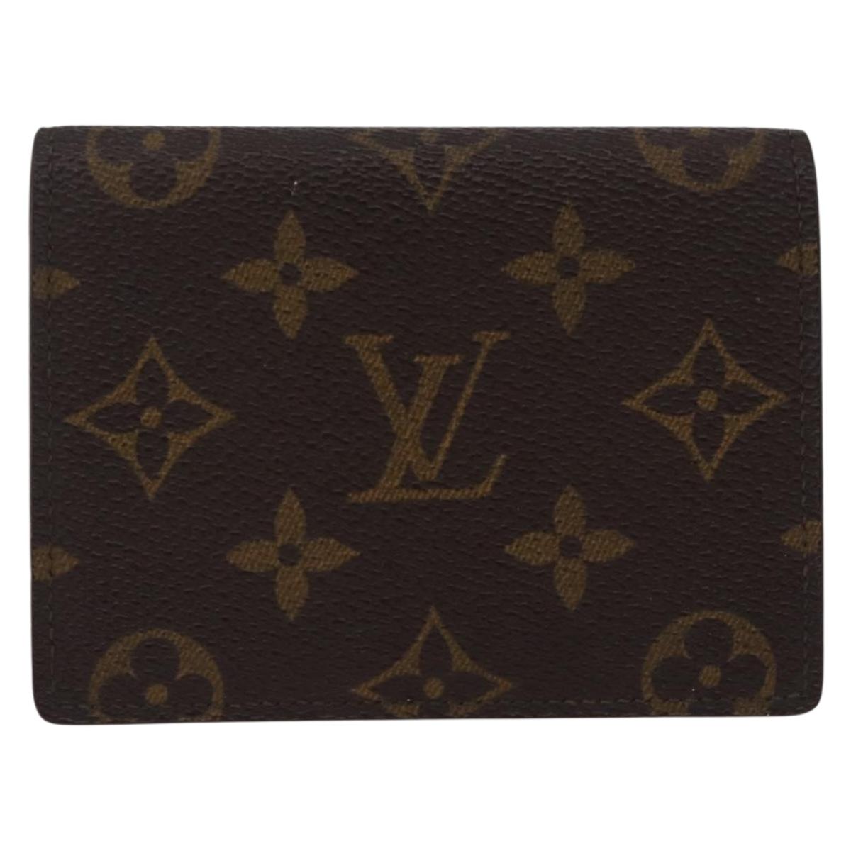 LOUIS VUITTON Monogram Anvelop Cult De Vuitto Card Case M62920 LV Auth 201553