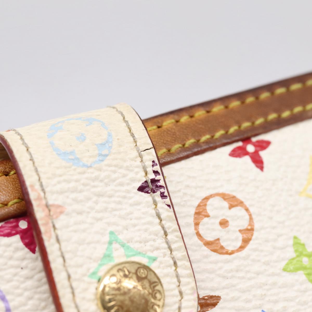 LOUIS VUITTON Porte Monnaie Viennois Wallet White M92987 LV Auth 201555