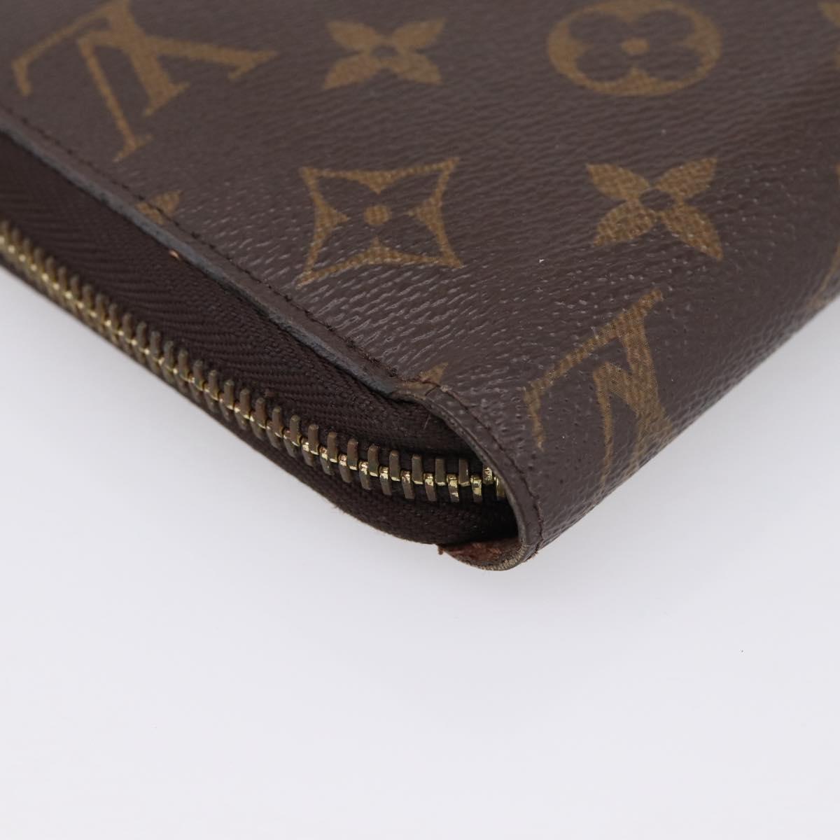 LOUIS VUITTON Monogram Zippy Wallet Long Wallet M60017 LV Auth 201556A
