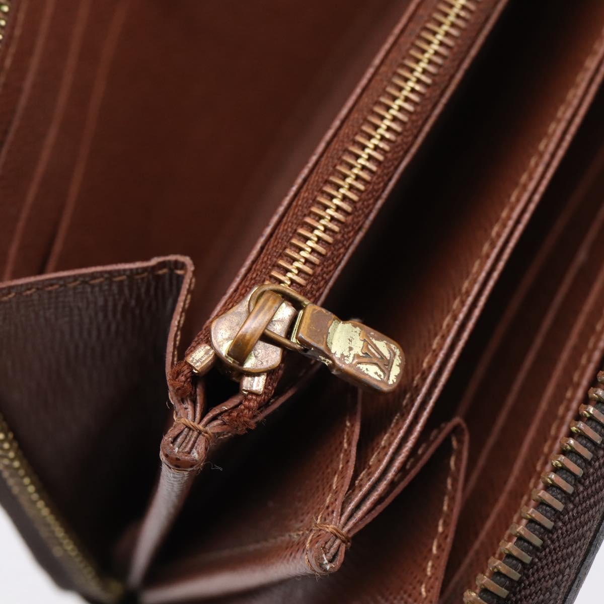 LOUIS VUITTON Monogram Zippy Wallet Long Wallet M60017 LV Auth 201556A