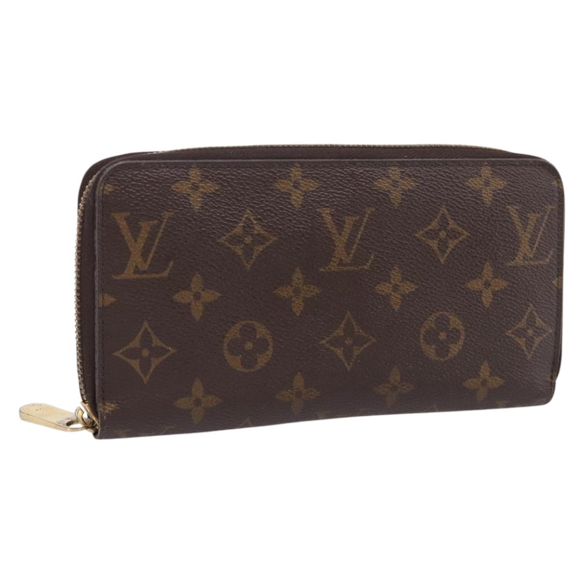 LOUIS VUITTON Monogram Zippy Wallet Long Wallet M60017 LV Auth 201556A