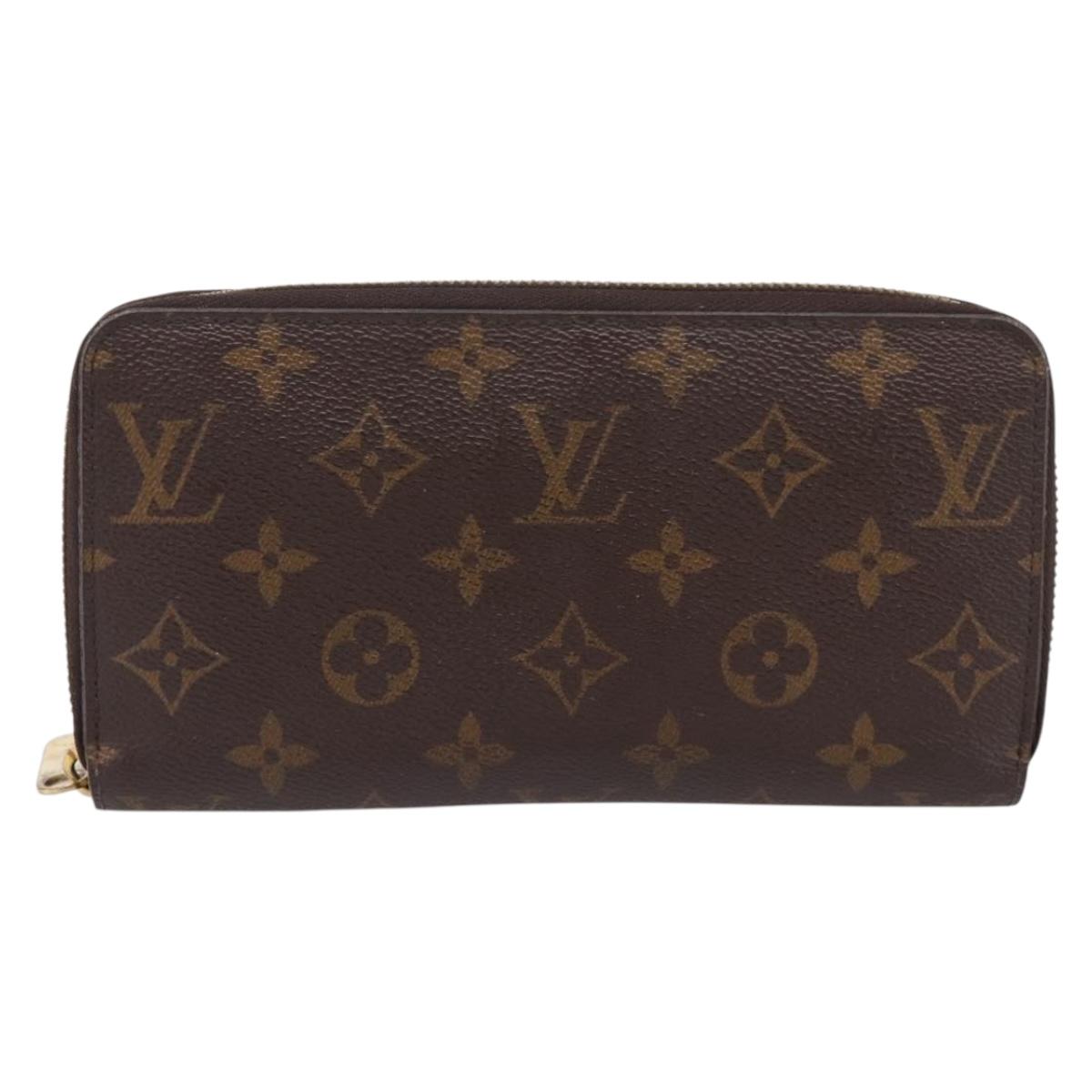 LOUIS VUITTON Monogram Zippy Wallet Long Wallet M60017 LV Auth 201556A