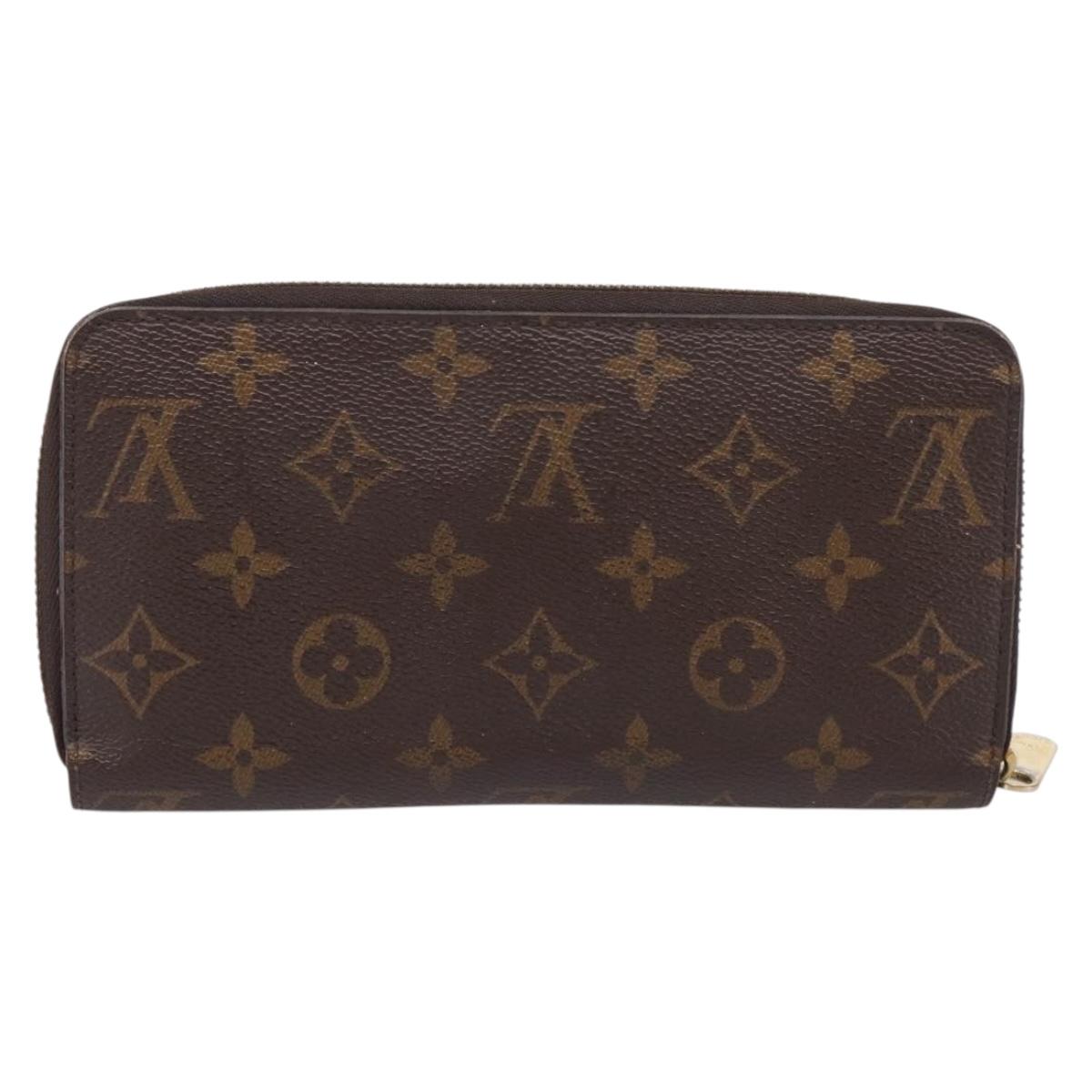 LOUIS VUITTON Monogram Zippy Wallet Long Wallet M60017 LV Auth 201556A
