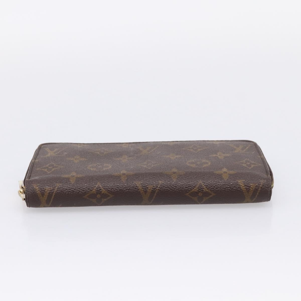 LOUIS VUITTON Monogram Zippy Wallet Long Wallet M60017 LV Auth 201556A