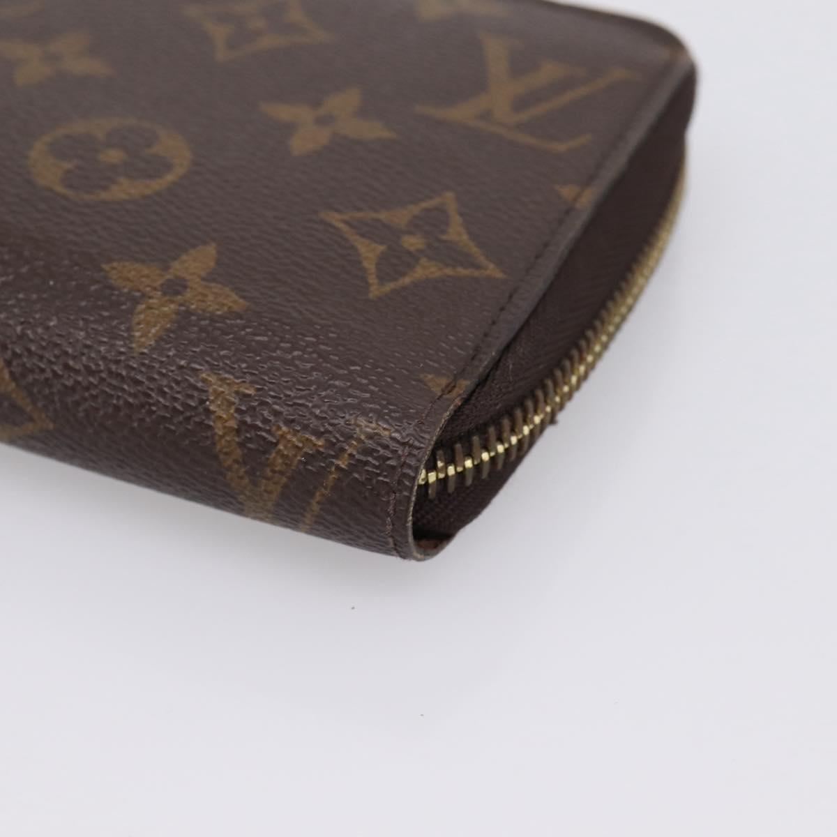 LOUIS VUITTON Monogram Zippy Wallet Long Wallet M60017 LV Auth 201556A