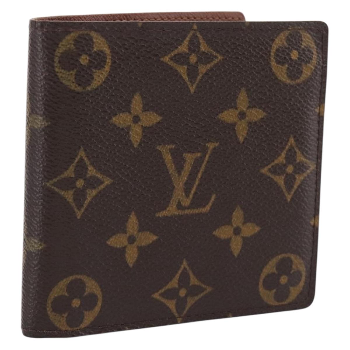LOUIS VUITTON Monogram PortefeuilleMarco Bifold Wallet M61675 LV Auth 201558A