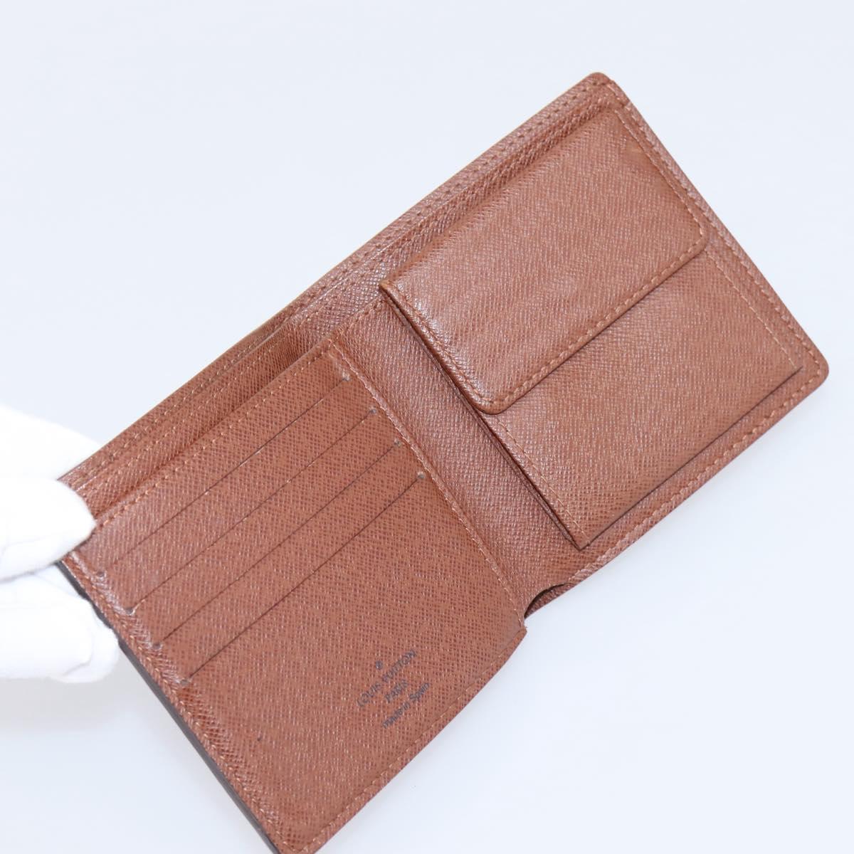 LOUIS VUITTON Monogram PortefeuilleMarco Bifold Wallet M61675 LV Auth 201558A