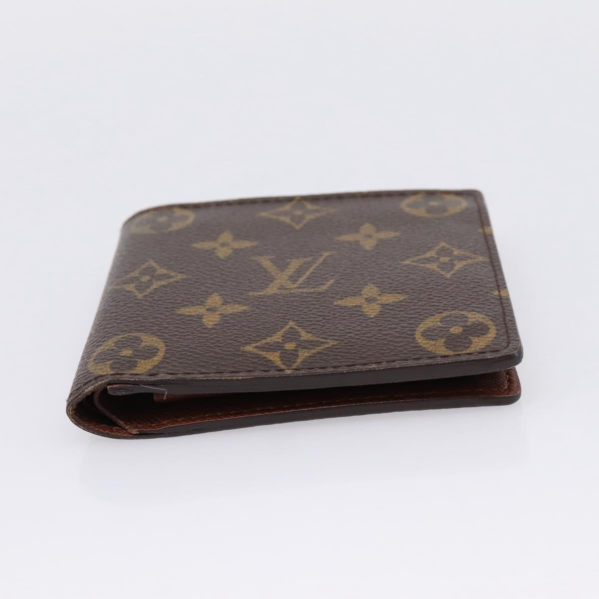 LOUIS VUITTON Monogram PortefeuilleMarco Bifold Wallet M61675 LV Auth 201558A