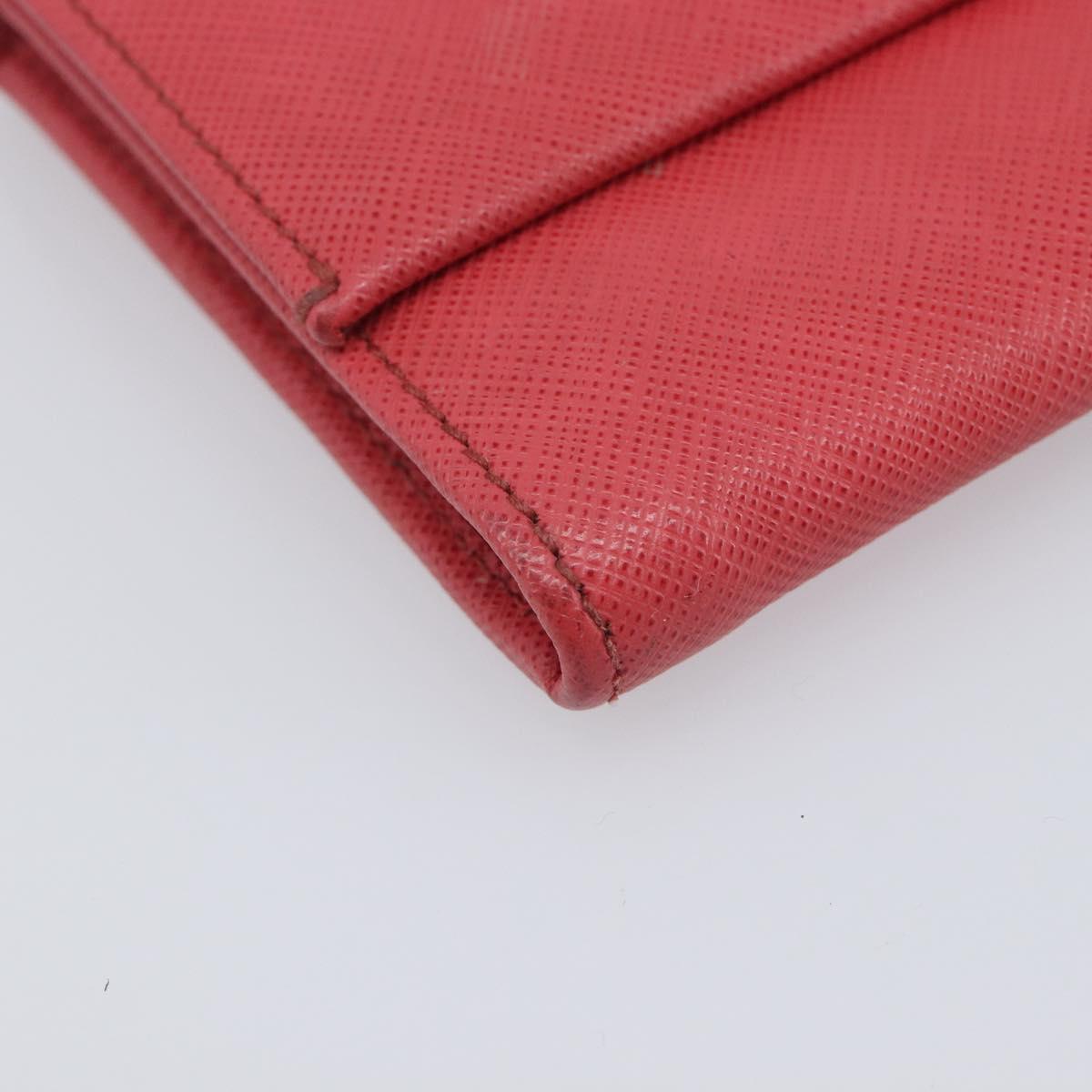 Salvatore Ferragamo Gancini Long Wallet Leather Pink Silver Auth 201562A