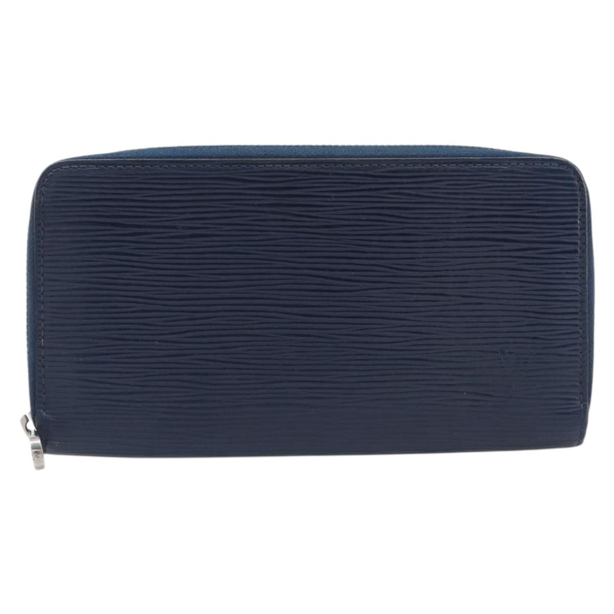 LOUIS VUITTON Epi Zippy Wallet Long Wallet Blue M61873 LV Auth 201566A