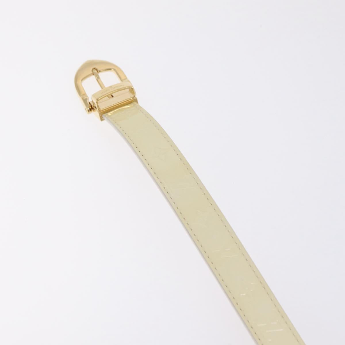 LOUIS VUITTON Monogram Vernis Belt 38.2"" 80/32 Perle RI1016 LV Auth 201570V