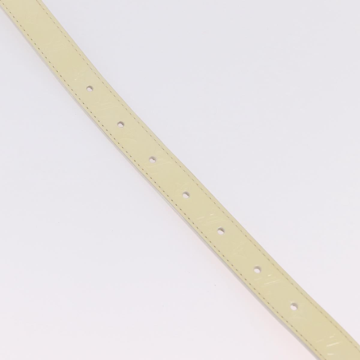 LOUIS VUITTON Monogram Vernis Belt 38.2"" 80/32 Perle RI1016 LV Auth 201570V