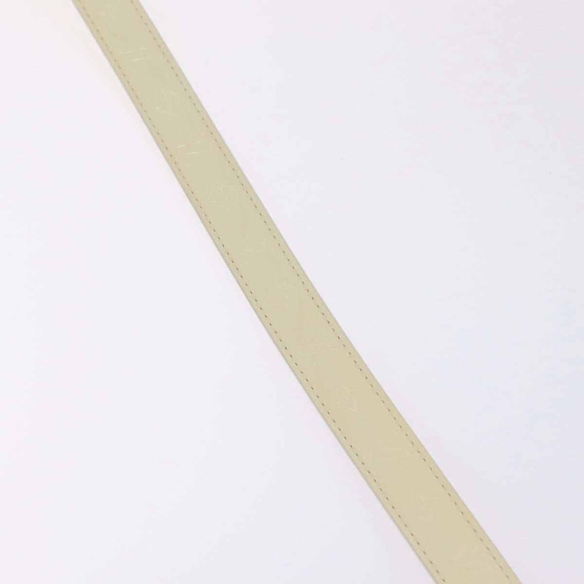 LOUIS VUITTON Monogram Vernis Belt 38.2"" 80/32 Perle RI1016 LV Auth 201570V