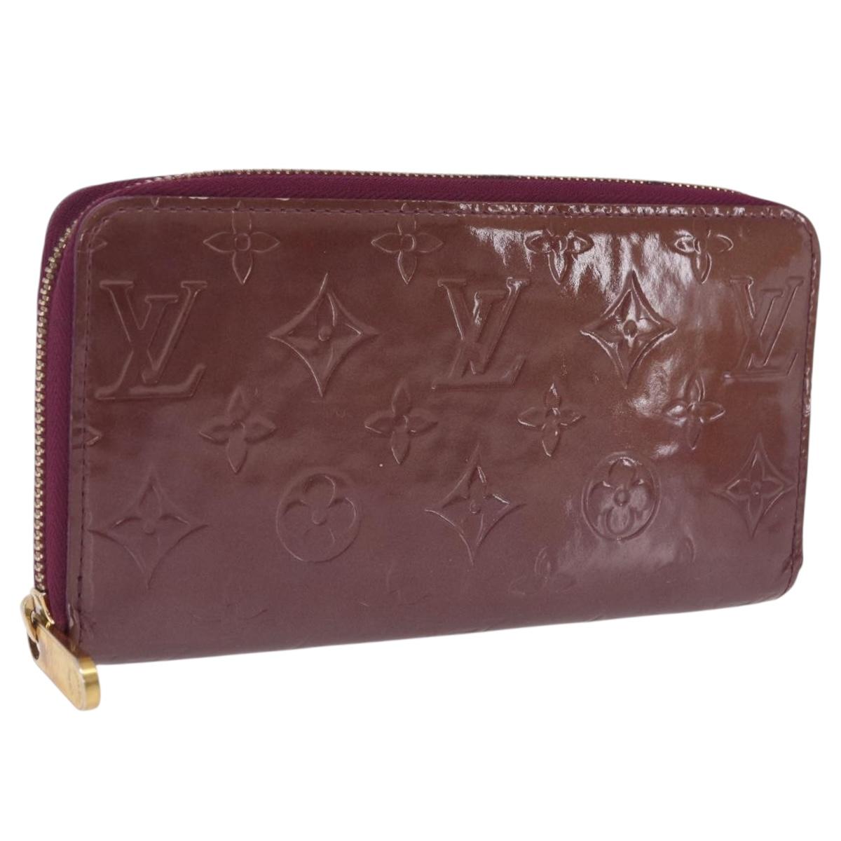 LOUIS VUITTON Monogram Vernis Zippy Wallet Wallet Viole M93575 LV Auth 201571A