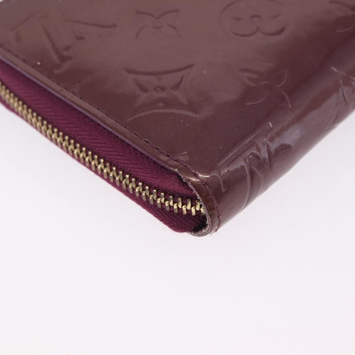 LOUIS VUITTON Monogram Vernis Zippy Wallet Wallet Viole M93575 LV Auth 201571A