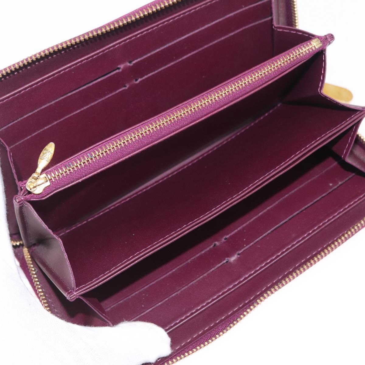 LOUIS VUITTON Monogram Vernis Zippy Wallet Wallet Viole M93575 LV Auth 201571A