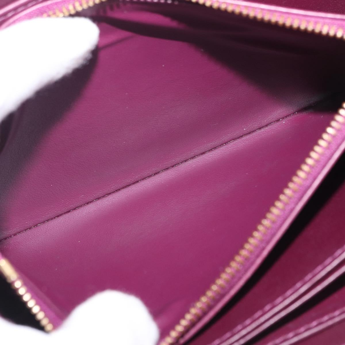LOUIS VUITTON Monogram Vernis Zippy Wallet Wallet Viole M93575 LV Auth 201571A