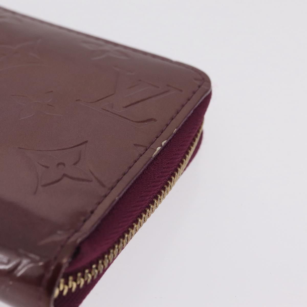 LOUIS VUITTON Monogram Vernis Zippy Wallet Wallet Viole M93575 LV Auth 201571A