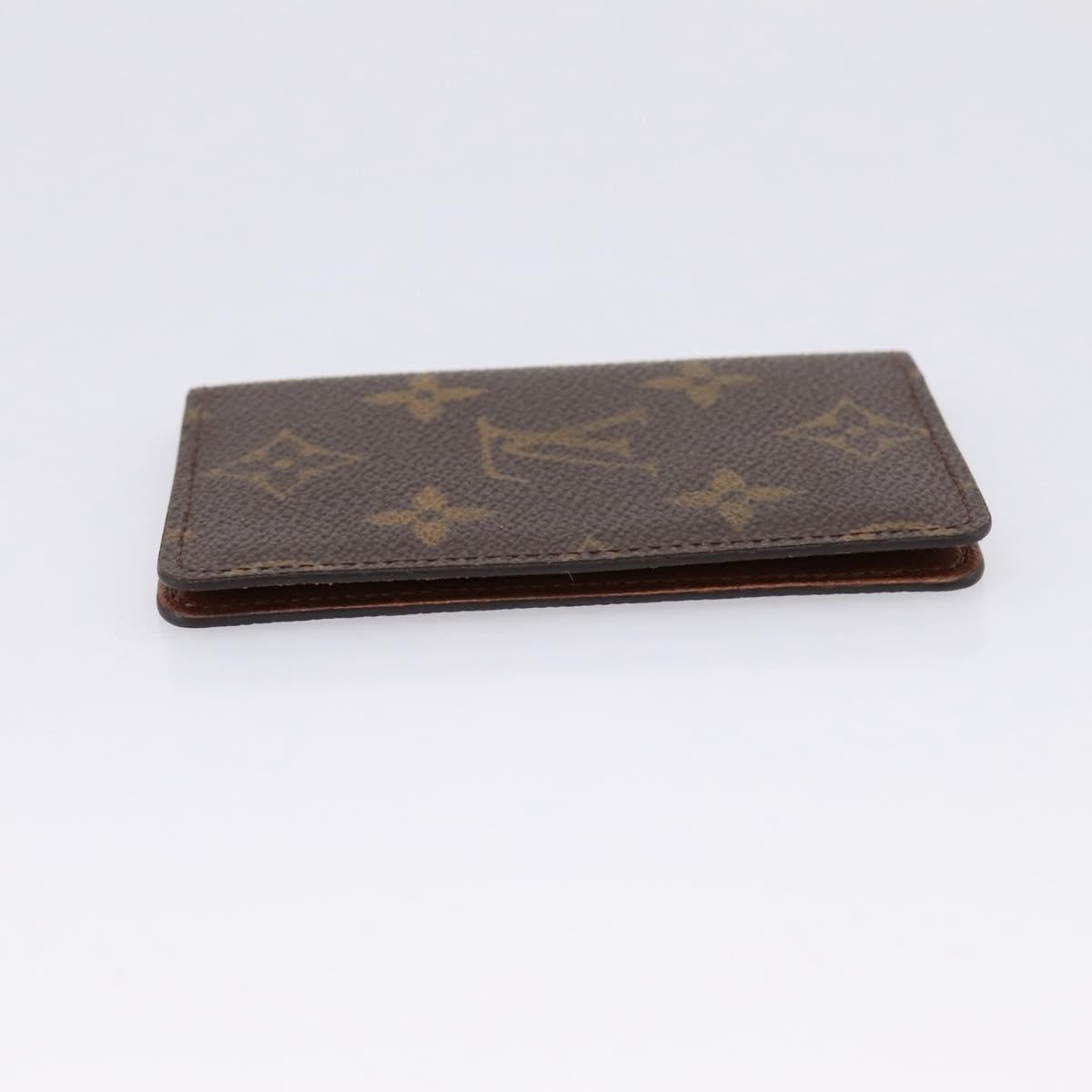 LOUIS VUITTON Pochette Cult Visite Card Case Monogram M56362 LV Auth 201577
