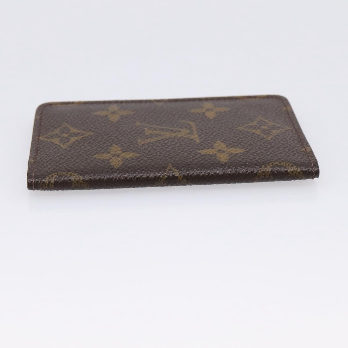 LOUIS VUITTON Pochette Cult Visite Card Case Monogram M56362 LV Auth 201577
