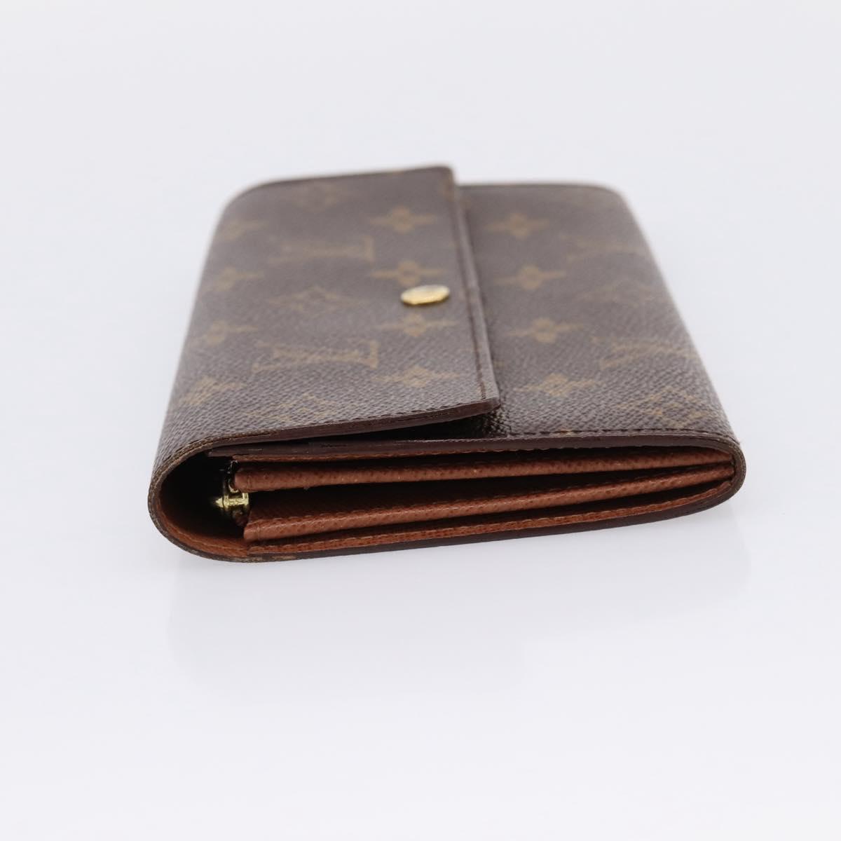 LOUIS VUITTON PochettePorte MonnaieCredit Long Wallet M61726 LV Auth 201581A