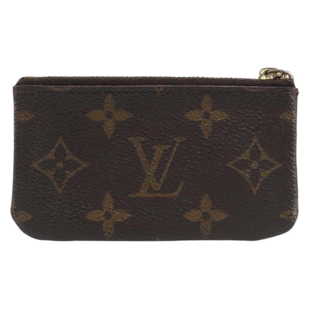 LOUIS VUITTON Monogram Pochette Cles Coin Purse M62650 LV Auth 201582