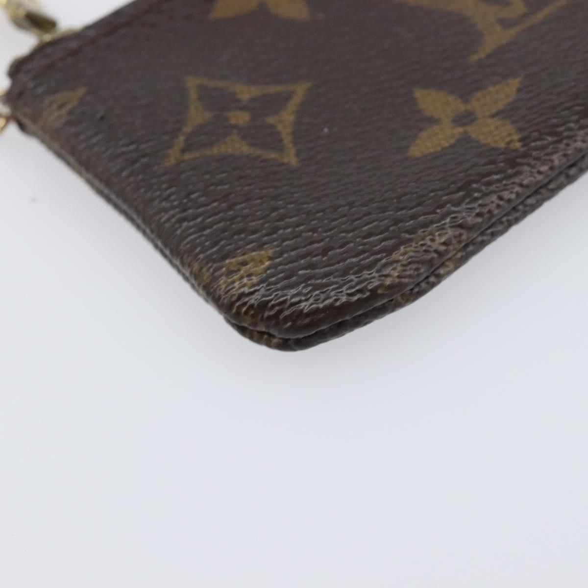 LOUIS VUITTON Monogram Pochette Cles Coin Purse M62650 LV Auth 201582