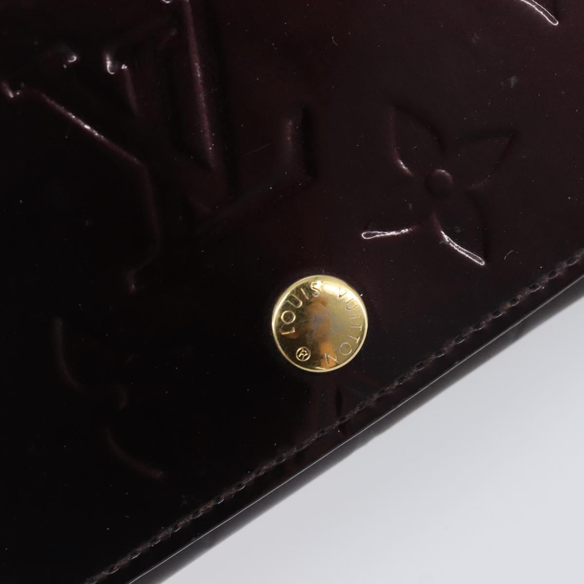 LOUIS VUITTON Vernis Anvelop Cult De Vuitto Case Amarante M91409 LV Auth 201583