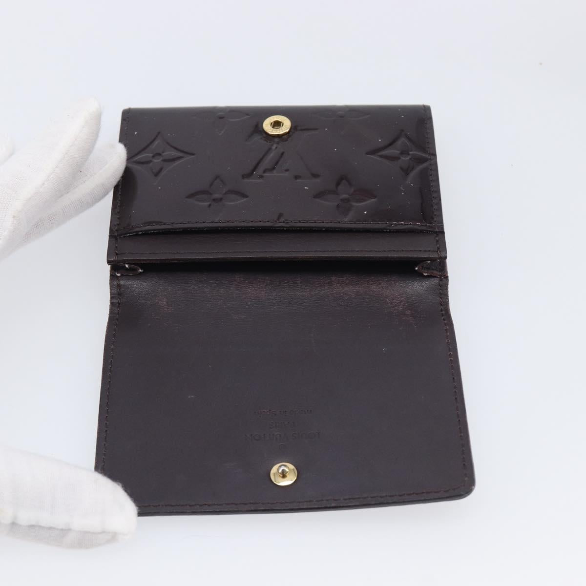 LOUIS VUITTON Vernis Anvelop Cult De Vuitto Case Amarante M91409 LV Auth 201583