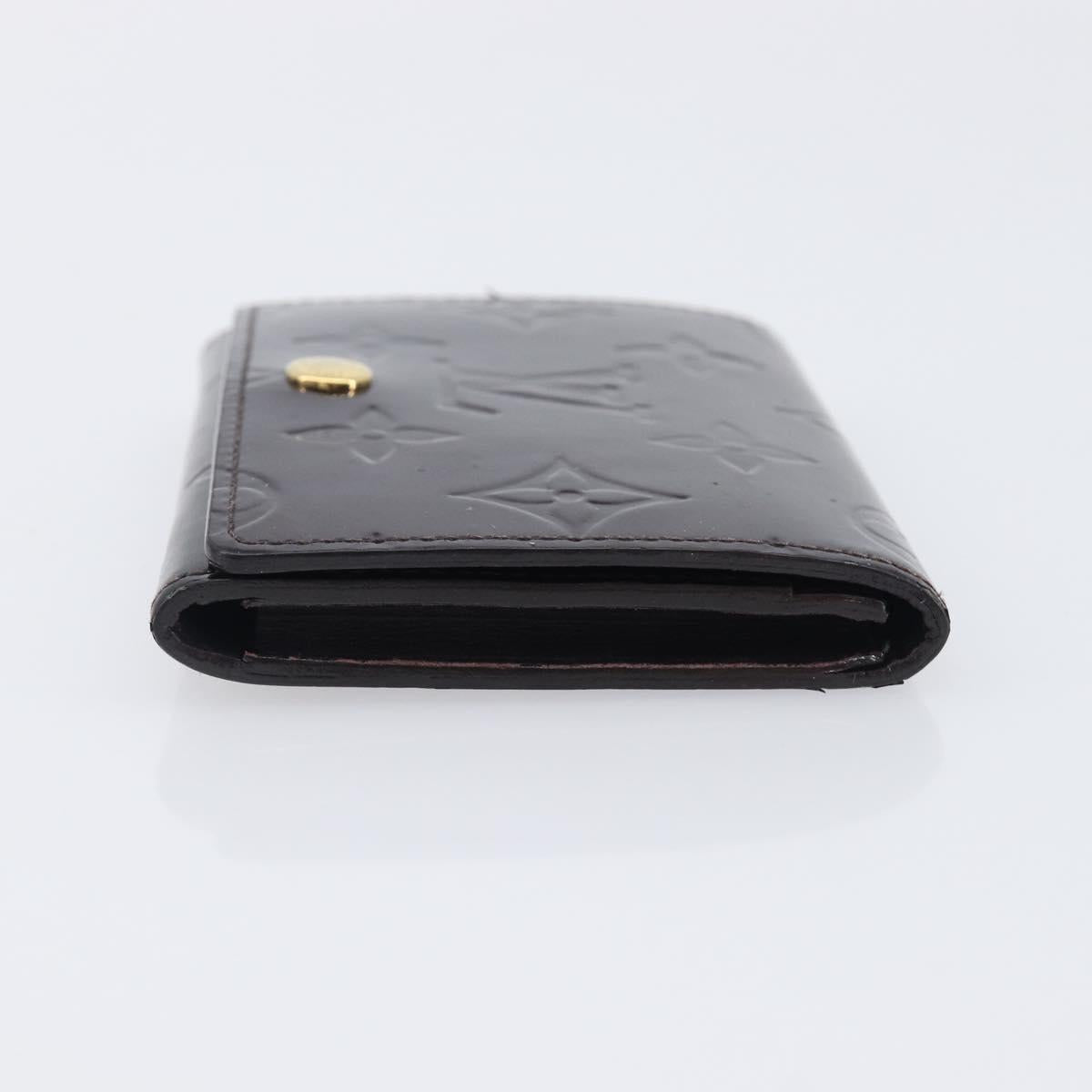 LOUIS VUITTON Vernis Anvelop Cult De Vuitto Case Amarante M91409 LV Auth 201583