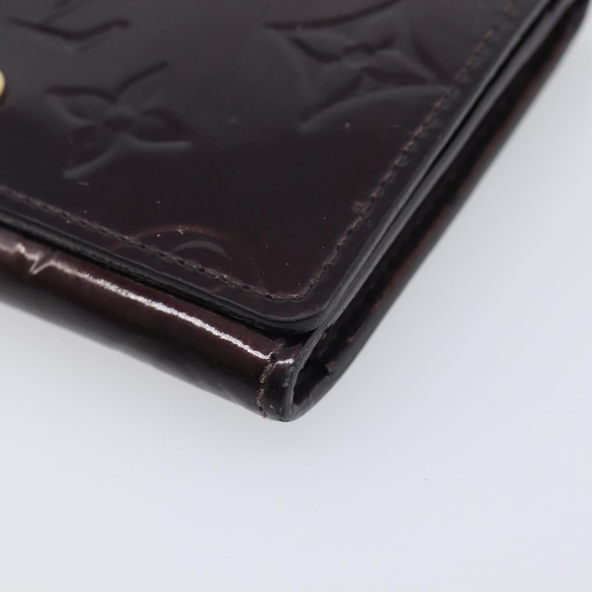 LOUIS VUITTON Vernis Anvelop Cult De Vuitto Case Amarante M91409 LV Auth 201583