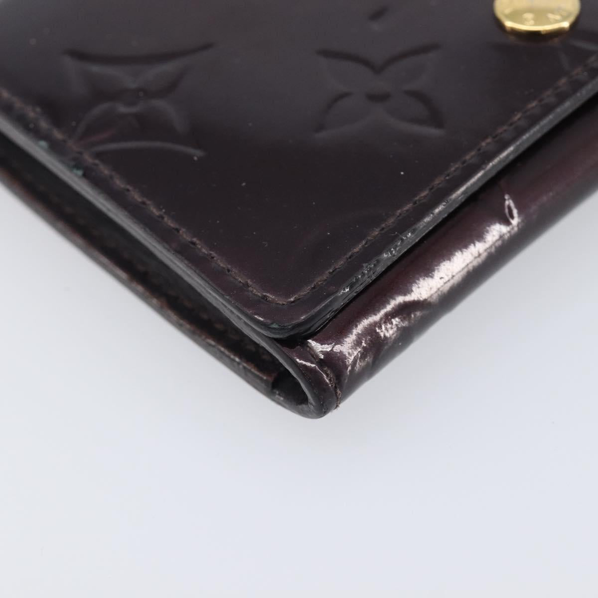 LOUIS VUITTON Vernis Anvelop Cult De Vuitto Case Amarante M91409 LV Auth 201583