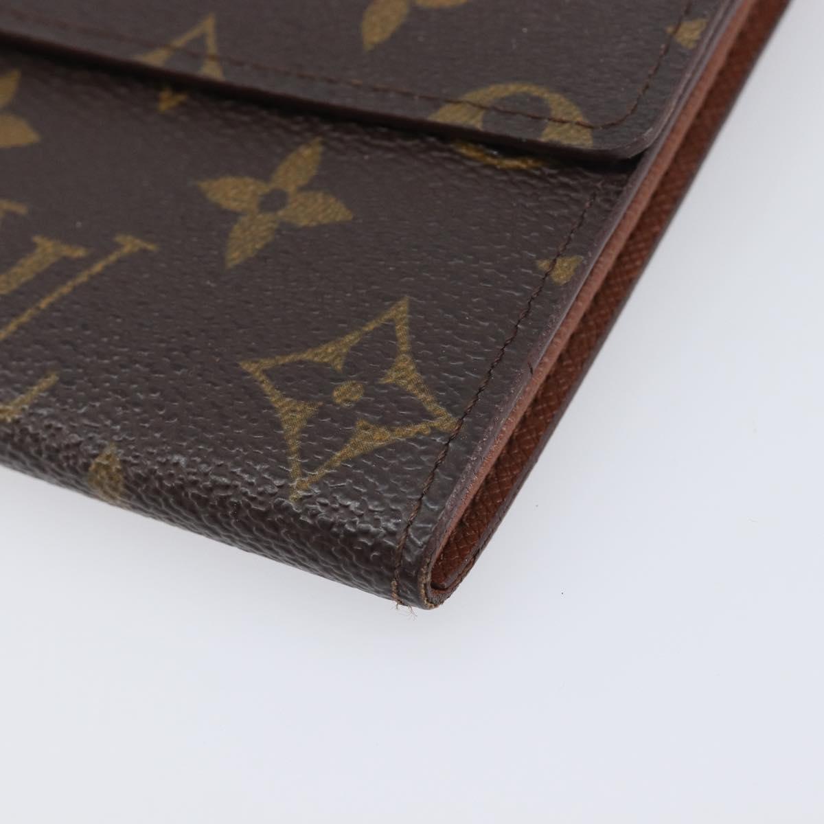 LOUIS VUITTON PochettePorte MonnaieCredit Long Wallet M61726 LV Auth 201584A
