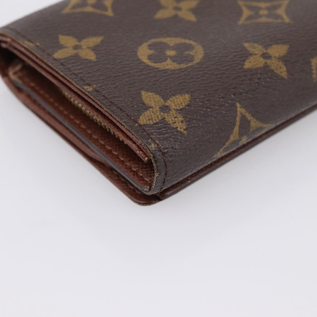 LOUIS VUITTON Porte Monnaie Billets Tresor Wallet M61730 LV Auth 201585V