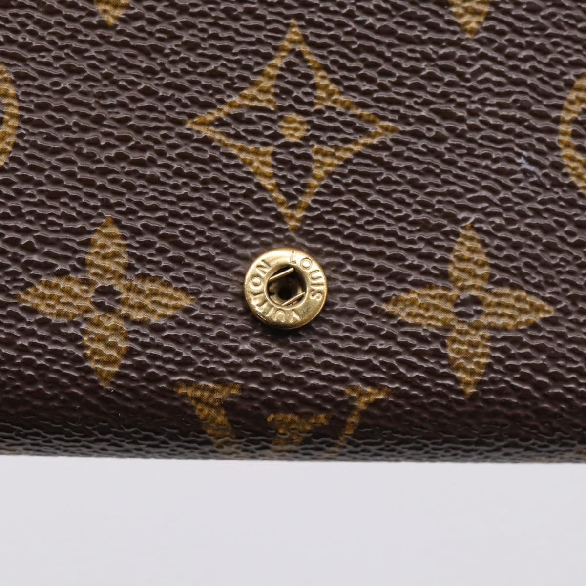 LOUIS VUITTON Porte Monnaie Billets Tresor Wallet M61730 LV Auth 201585V