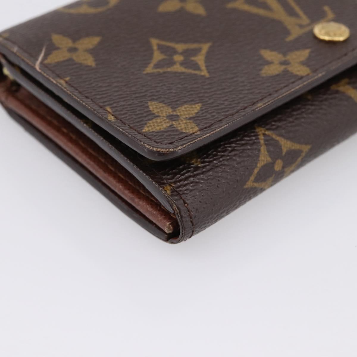 LOUIS VUITTON Porte Monnaie Billets Tresor Wallet M61730 LV Auth 201585V