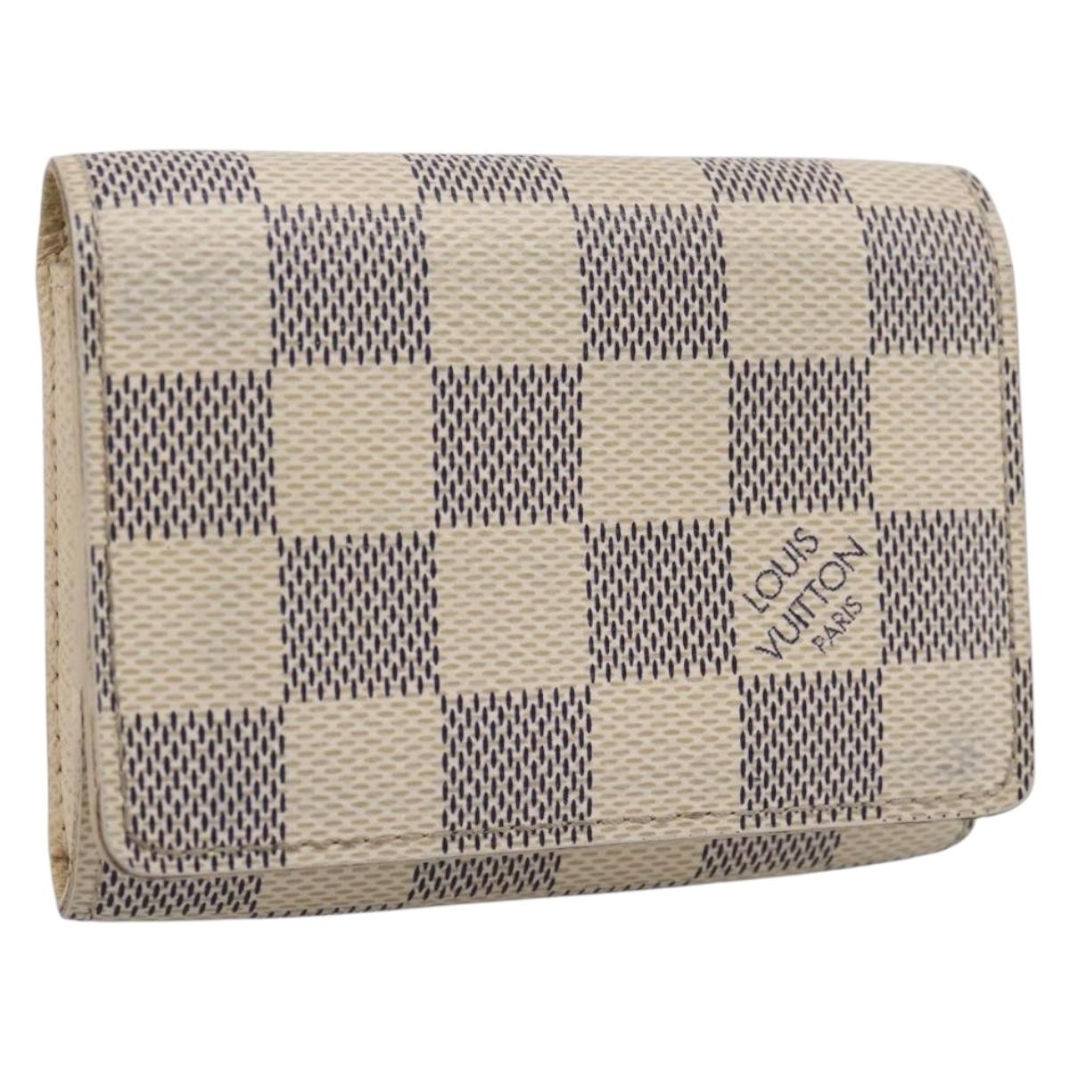 LOUIS VUITTON Damier Azur Anvelop Cult De Vuitto Card Case N61746 LV Auth 201587