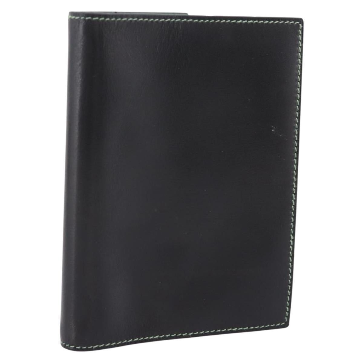 HERMES Agenda GM Day Planner Cover Leather Black Auth 201589M