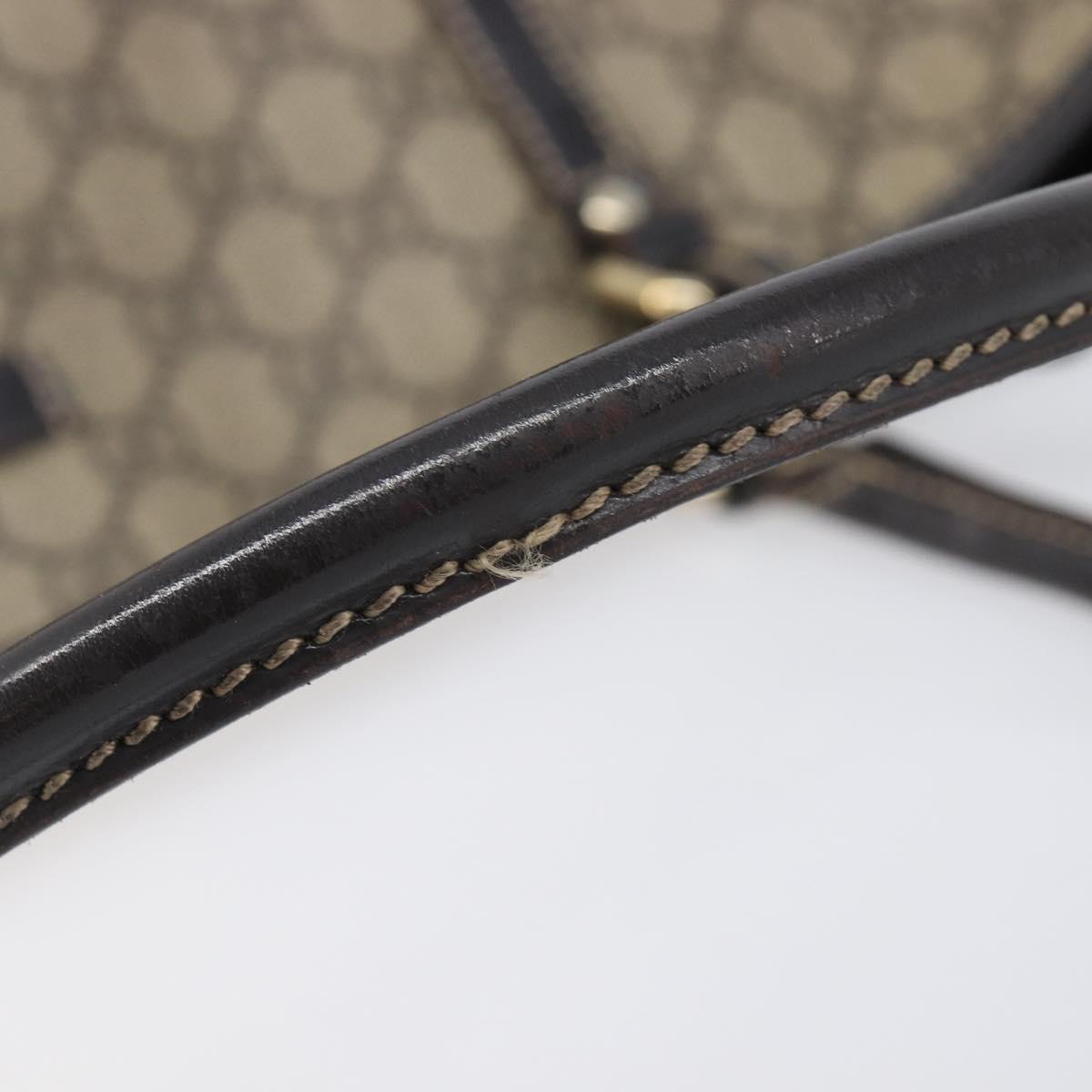 GUCCI GG Supreme Tote Bag PVC Beige Gold 197953 Auth 201705