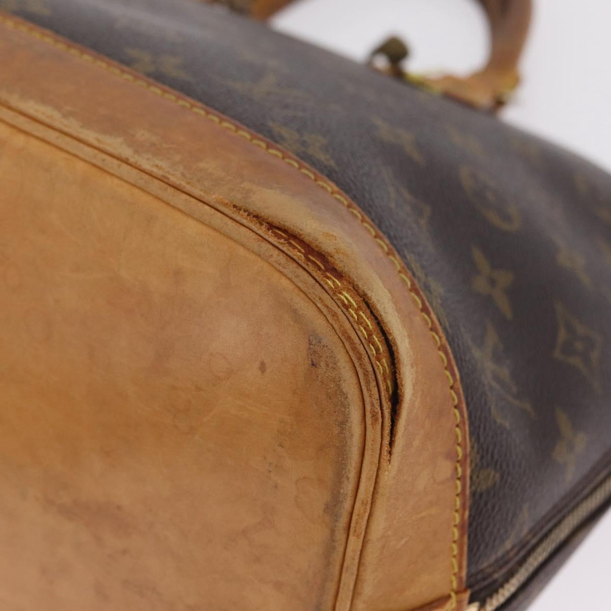 LOUIS VUITTON Monogram Alma Hand Bag M51130 LV Auth 201720