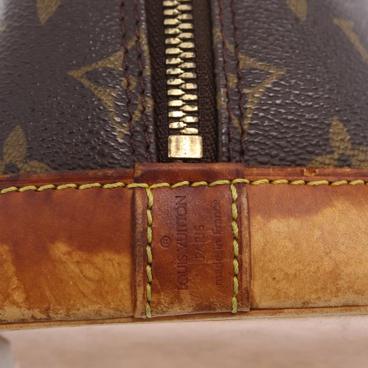 LOUIS VUITTON Monogram Alma Hand Bag M51130 LV Auth 201720