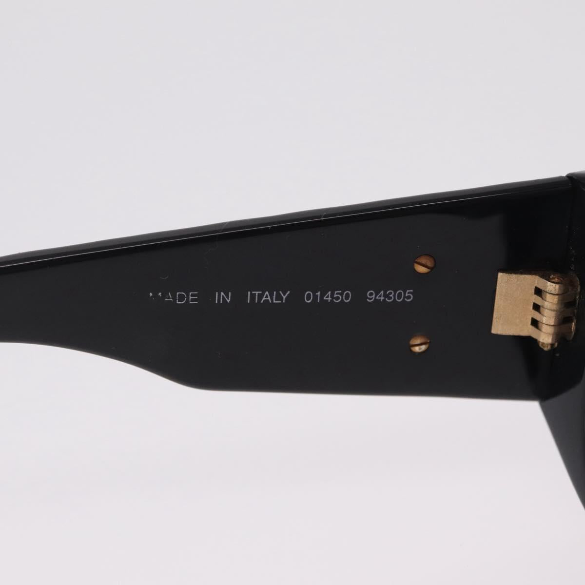 CHANEL Sunglasses metal Black CC Auth 201729M