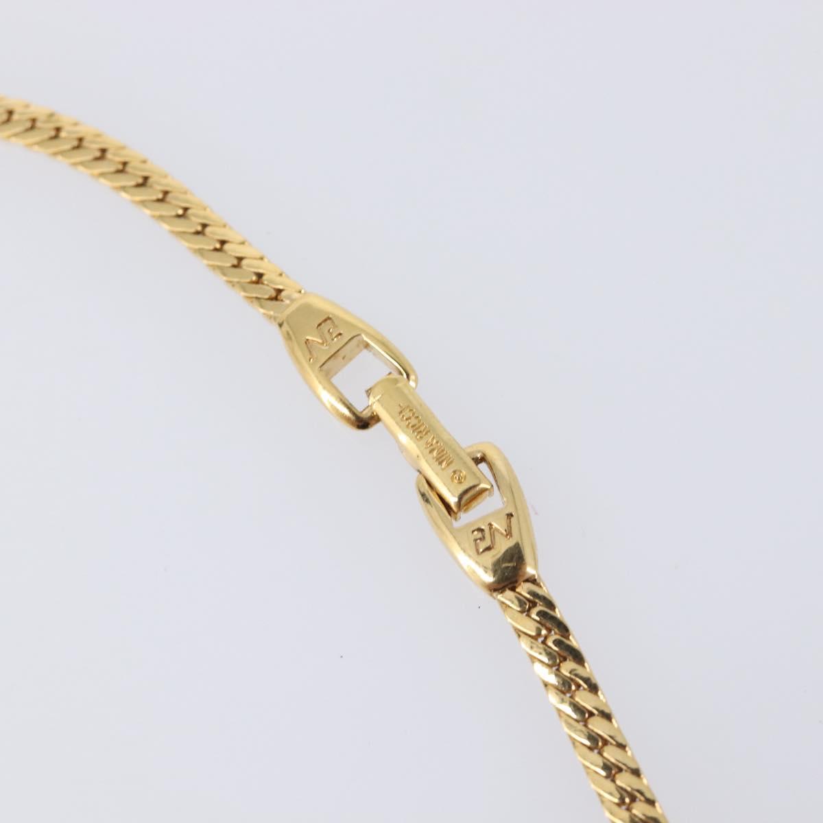 Nina Ricci Necklace metal Gold Auth 201733M