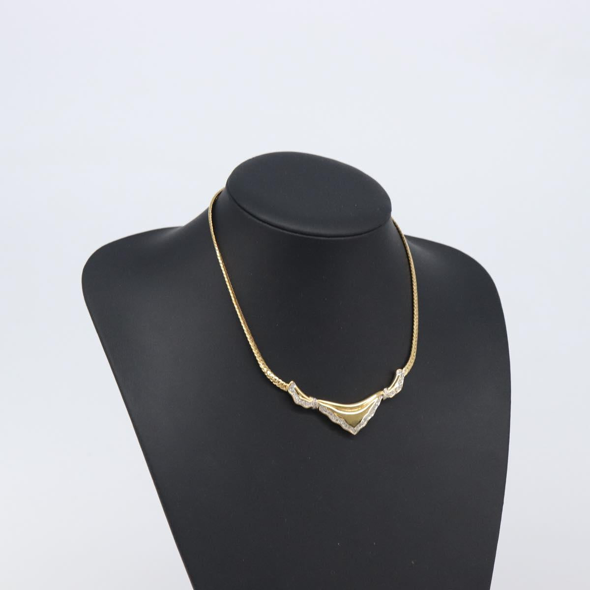 Nina Ricci Necklace metal Gold Auth 201733M