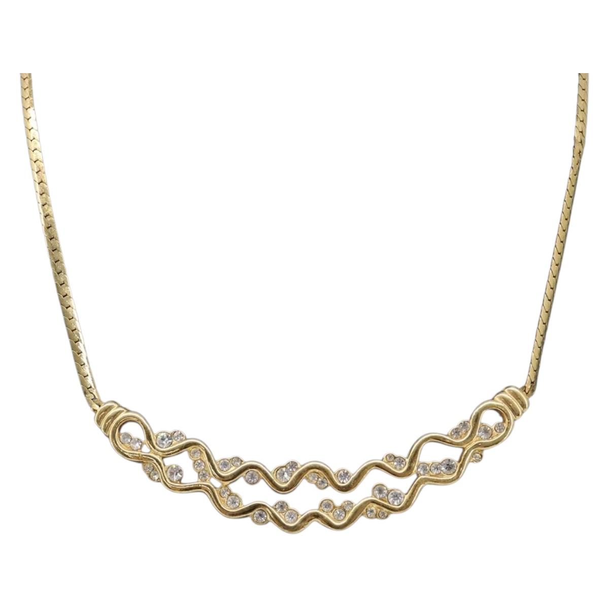 GIVENCHY Necklace metal Gold Auth 201734M