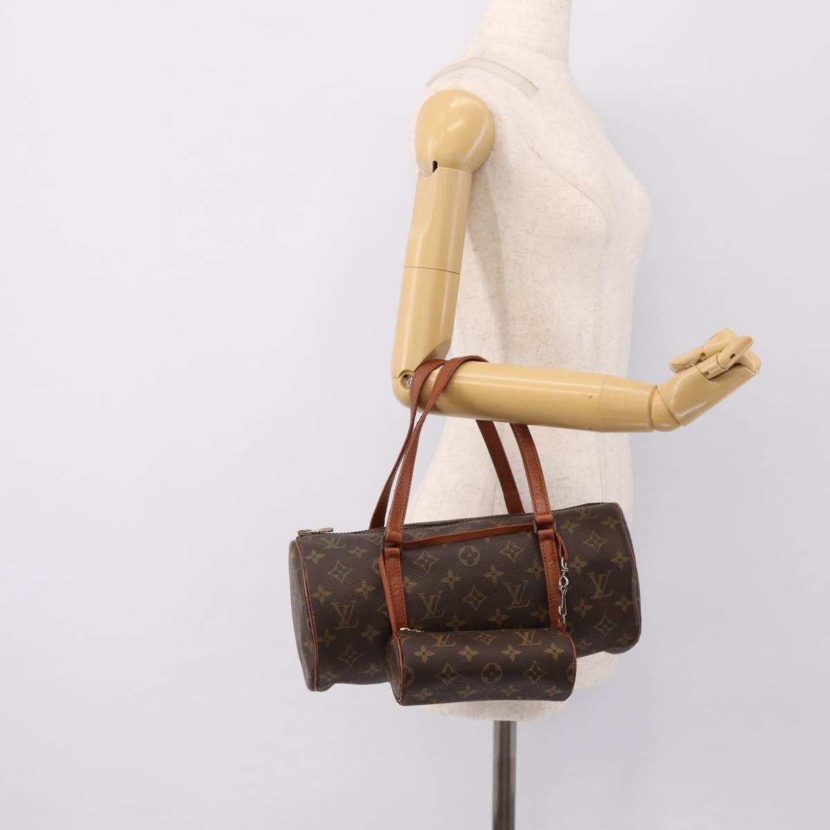 LOUIS VUITTON Monogram Papillon 30 Hand Bag M51385 LV Auth 201884A